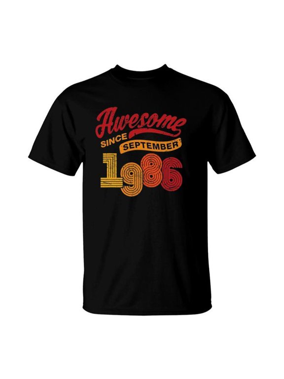 Awesome Since September 1986 35 Years Old 35Th Birthday Gift TShirt