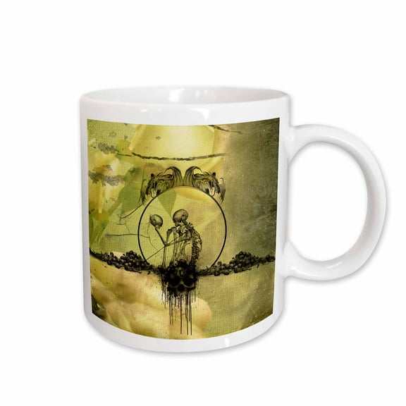 3drose, Awesome Skeleton with Skulls, 11oz Mug