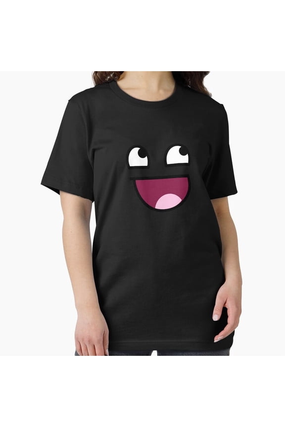 Awesome Smiley Face Full Bold Expression Design Unisex T-Shirt, up to size 5XL