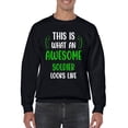 thumbnail image 1 of Awesome Soldier Looks Like Sweatshirt Men -Smartprints Designs, Male XX-Large, 1 of 4