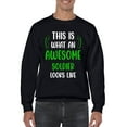 thumbnail image 1 of Awesome Soldier Looks Like Sweatshirt Men -Smartprints Designs, Male x-Large, 1 of 4