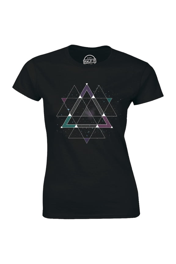 Awesome Space Pyramid Geometry Triangle Women'S T-Shirt All Size S-5Xl