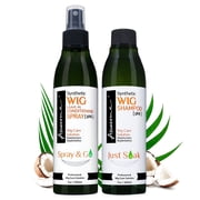 Awesome Synthetic Wig Shampoo & Conditioner Spray Set for Detangling, 7 oz, 2-Pack
