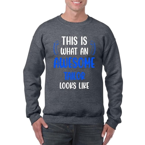 Awesome Tailor Looks Like Sweatshirt Men -Smartprints Designs, Male 3X-Large