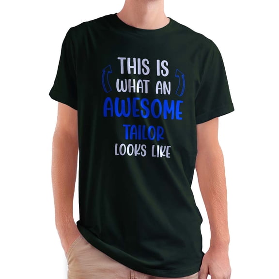 Awesome Tailor Looks Like T-Shirt Men -Smartprints Designs, Male Large