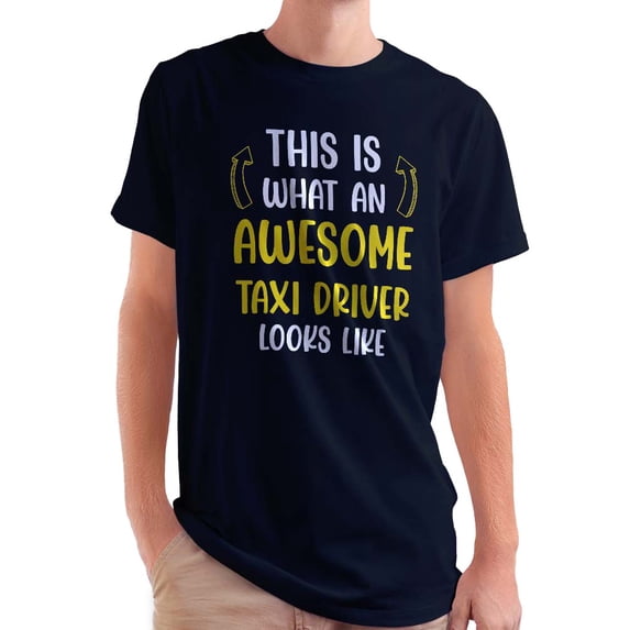 Awesome Taxi Driver Looks Like T-Shirt Men -Smartprints Designs, Male Large