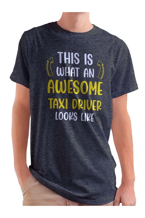 Awesome Taxi Driver Looks Like T-Shirt Men -Smartprints Designs, Male Medium