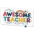 thumbnail image 1 of Awesome Teacher Inspirational Metal Novelty License Plate, 1 of 7