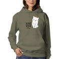 thumbnail image 1 of Awesome Today Cat Crown Hoodie Women -Image by Shutterstock, Female Large, 1 of 4