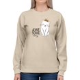 thumbnail image 1 of Awesome Today Cat Crown Sweatshirt Women -Image by Shutterstock, Female XX-Large, 1 of 4