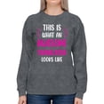 thumbnail image 1 of Awesome Translator Looks Like Sweatshirt Women -Smartprints Designs, Female 3X-Large, 1 of 4