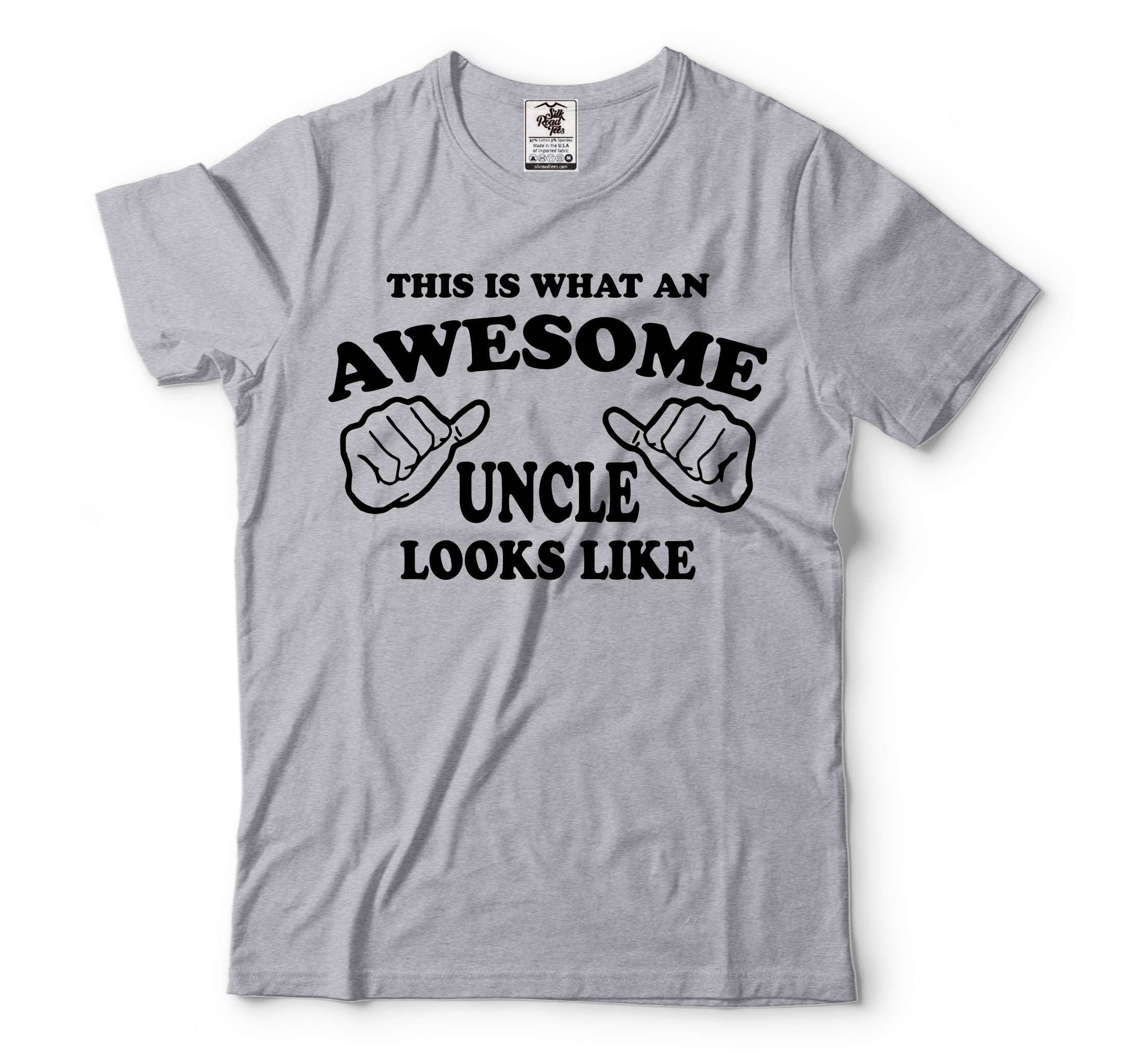 Awesome Uncle Shirt Funny Uncle T Shirt Father's Day Uncle T-Shirt ...