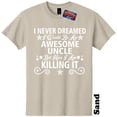 thumbnail image 1 of Awesome Uncle T-Shirt Baby Shower Gender Reveal Funny Mens The Twisted Donut, 1 of 5