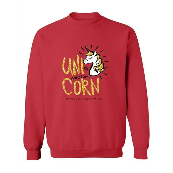 Awesome Unicorn Sweatshirt Women -Image by Shutterstock, Female 4X-Large