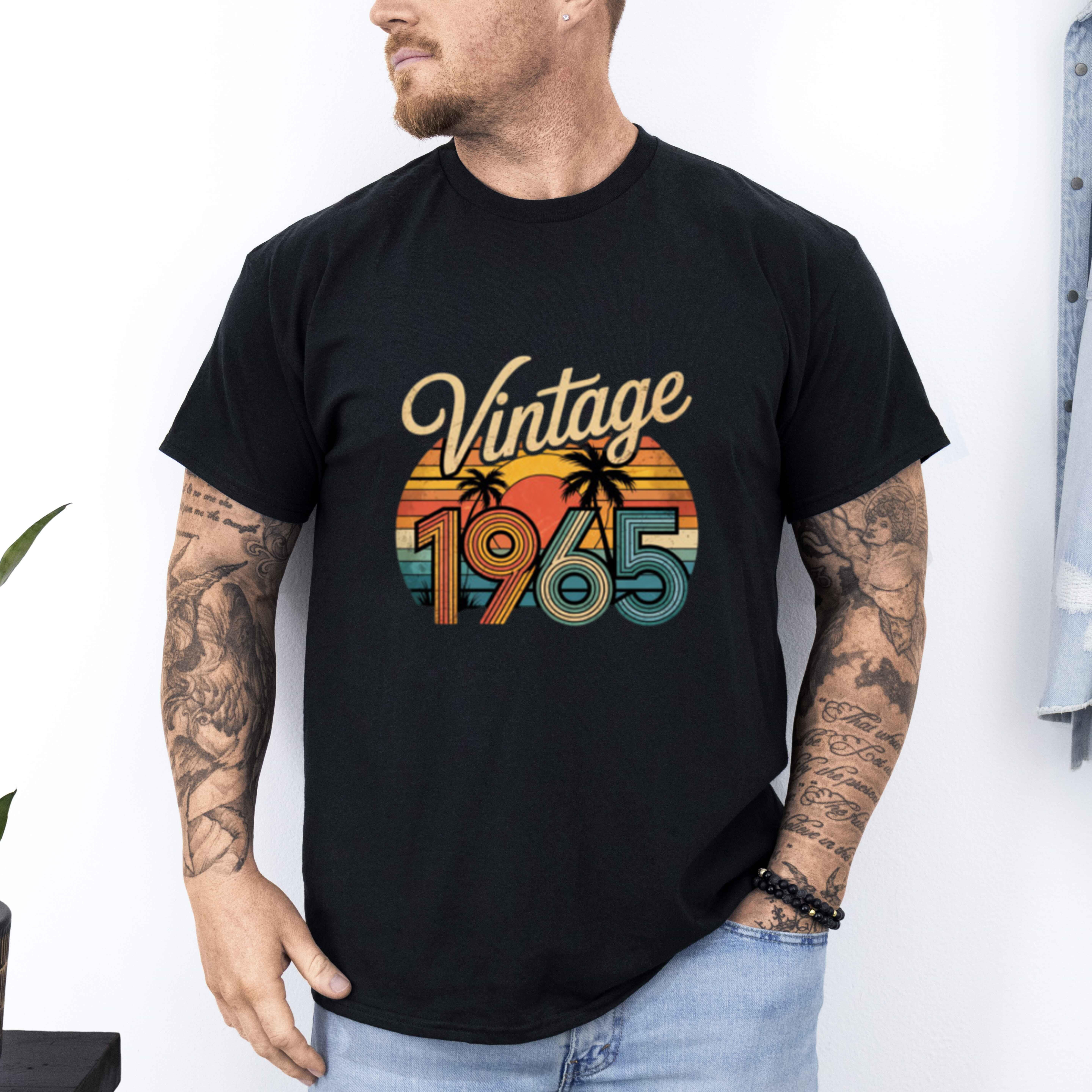 Awesome Vintage 1965 60th Birthday 60 Years Old Unisex T-Shirt, up to size 5XL - Walmart.com