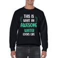 thumbnail image 1 of Awesome Waiter Looks Like Sweatshirt Men -Smartprints Designs, Male Small, 1 of 4