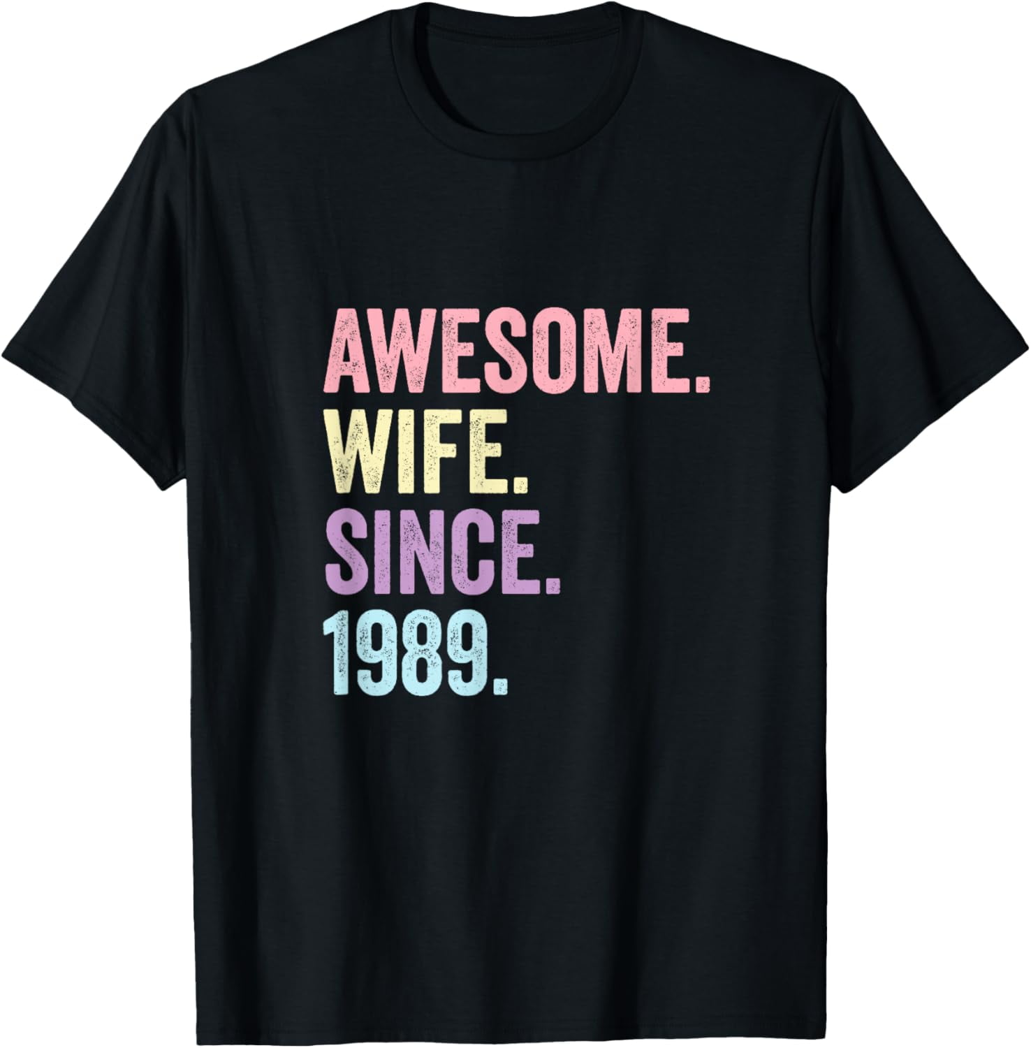 Awesome Wife Since 1989 35th wedding anniversary 35 years TShirt