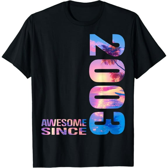 Awesome since 2003 Man Woman 22th Birthday 22. T-Shirt