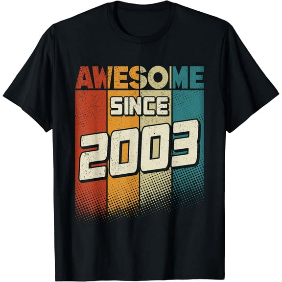 Awesome since 2003 Men 21 yo Retro 21th Birthday T-Shirt