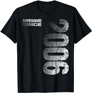 Awesome since 2006 18th Birthday Born 2006 T-Shirt - Walmart.com