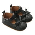 Awevudst Baby Girl Flats Soft Soles Elegant Cute Bow Mary Jane Dress