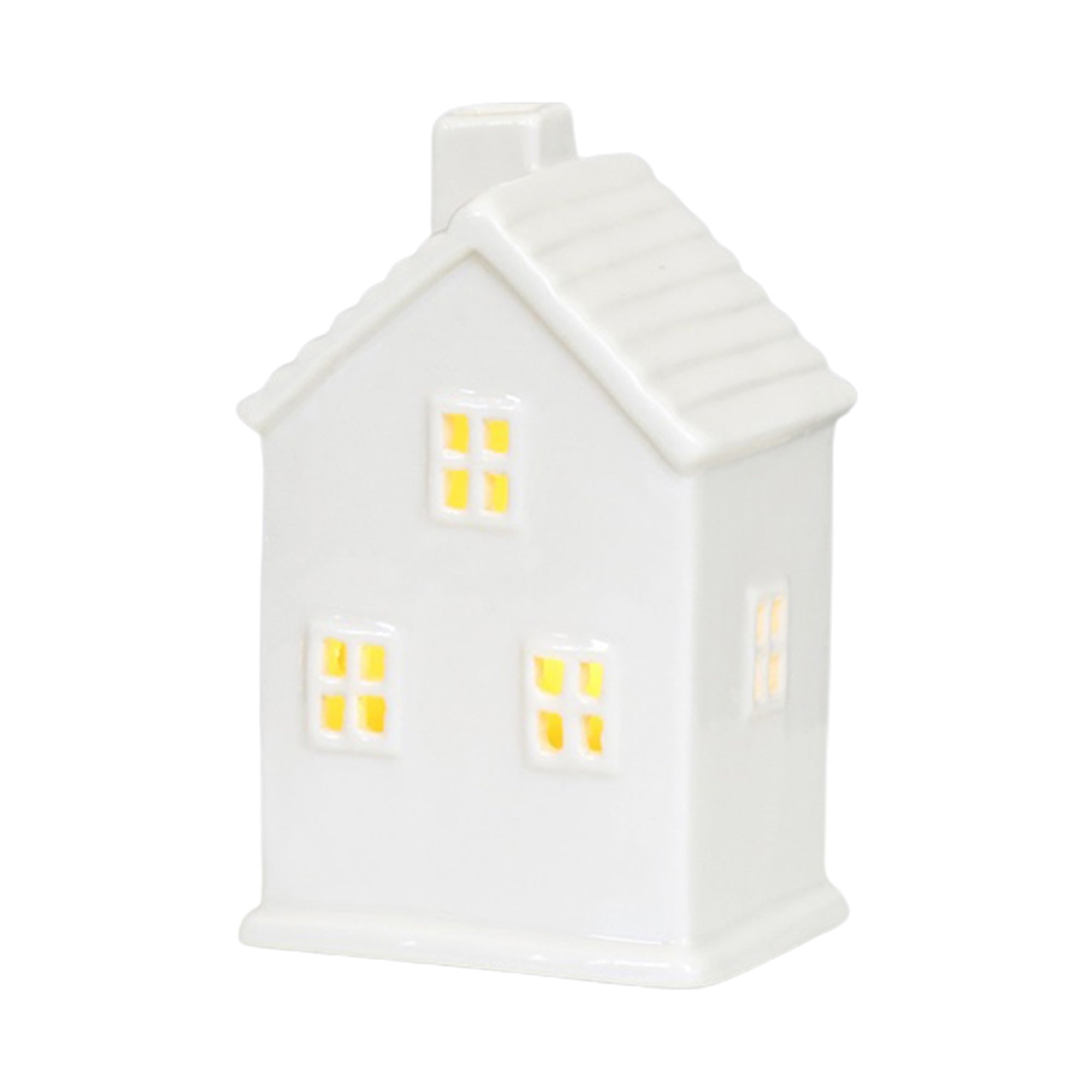 Awevudst Christmas Village Houses Cute LED Light Up Ceramic Houses