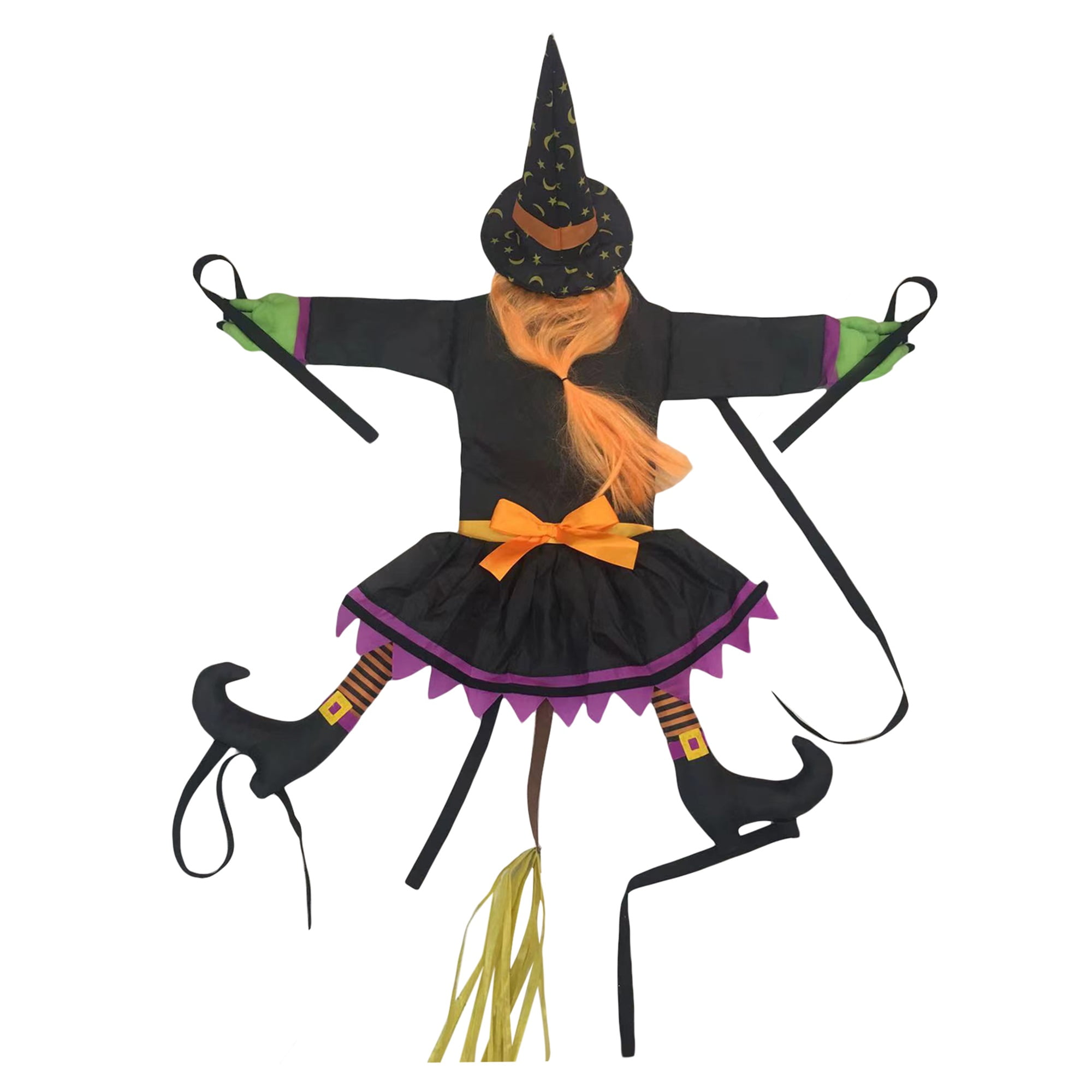 Awevudst Crashing Witch into Tree Halloween Decorations, Large Crashed ...