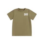 Awevudst Daddy and Me Matching Shirt Short Sleeve Letter Print T-shirts
