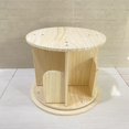 thumbnail image 1 of Awjcsv Bookcases ,360° Rotating Bookshelf, Floor Standing Bookcase Storage Rack, Solid Pine Wood Book Stand with 4 Storage Compartments, for Bedrooms - 18.11"D x 18.11"W x 16.14"H, 1 of 10
