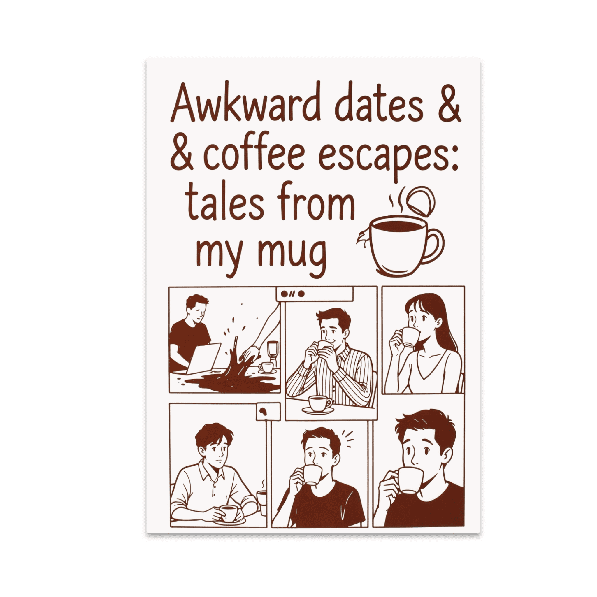 Awkward Dates & Coffee Escapes - Coffee Date Enthusiast - 13x19 Poster ...