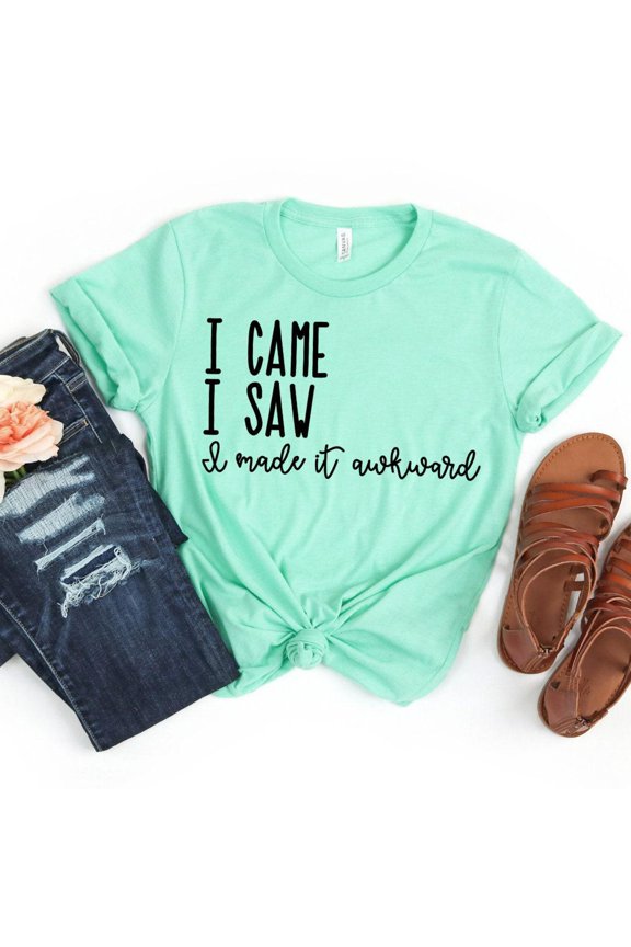 Awkward Introvert Shirt Funny Sarcastic Tee
