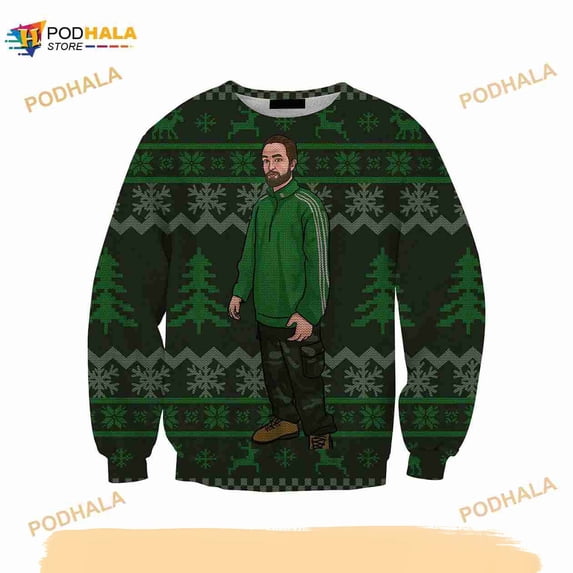 Awkward Robert Meme Ugly Christmas Sweater, Robert Pattinson Meme 3D ...
