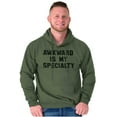 thumbnail image 1 of Awkward Specialty Funny Sarcastic Hoodie Sweatshirt Women Men Brisco Brands M, 1 of 5