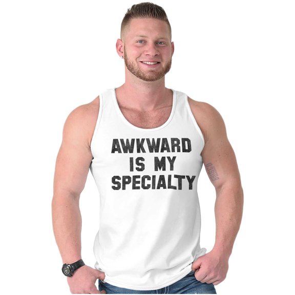 Awkward Specialty Funny Sarcastic Plus Size Graphic Tank Top Brisco Brands 2X