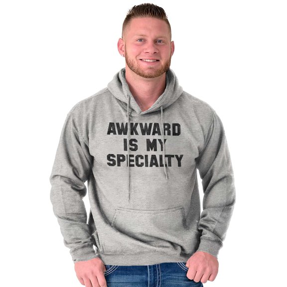 Awkward Specialty Funny Sarcastic Unisex Plus Fleece Graphic Hoodie Brisco Brands 3X