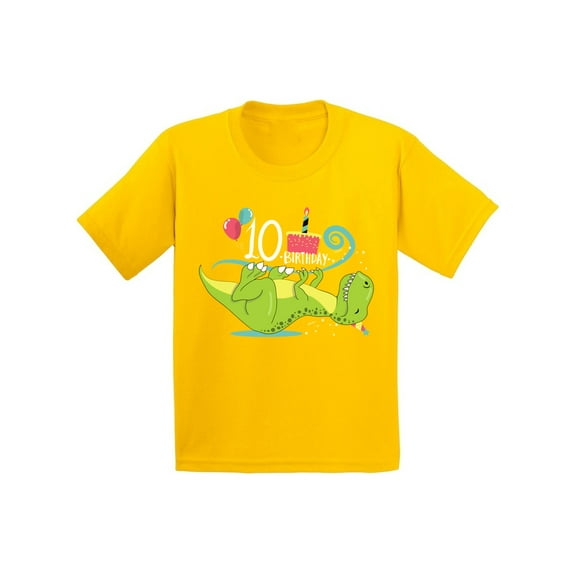 Awkward Styles 10th Birthday Shirt Cute Dinosaur Birthday Tshirts for Boys Cute Dinosaur Birthday Tshirts for Girls Tenth Birthday Gifts Kids Birthday Shirts Funny Gifts for 10 Year Old