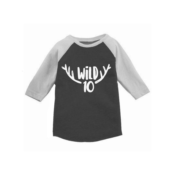 Awkward Styles 10th Birthday T-shirt Wild Raglan Shirt Kids