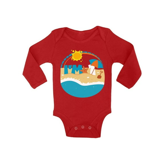 Awkward Styles 1st Birthday Bodysuit for Boy Funny Sunny Newborn Outfit Birthday Gift Birthday Gifts One Piece Clothing for Kids Birthday Party Baby Bodysuit First Birthday Beach Bodysuit for Baby Boy