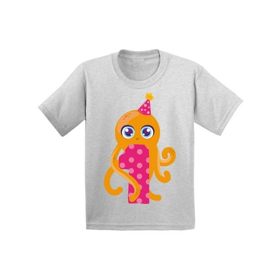 Awkward Styles 1st Birthday T-Shirt Cute Octopus Baby Shirt