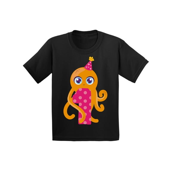 Awkward Styles 1st Birthday T-Shirt Cute Octopus Baby Shirt