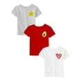 thumbnail image 1 of Awkward Styles 24 Month Baby Girl Outfits 24 Months Baby Clothes 24M T shirt 2 Year Old Girl Shirt Baby Girl T shirt Star Avocado Heart Pack of 3, 1 of 3