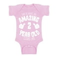 thumbnail image 1 of Awkward Styles 2nd Birthday Baby Boys Bodysuit It's My Second B-day Girls Romper This is What an Amazing 2 Year Old Looks Like, 1 of 4