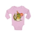 thumbnail image 1 of Awkward Styles 2nd Birthday Bodysuit I'm Two Dinosaur Baby Romper, 1 of 4