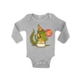 thumbnail image 1 of Awkward Styles 2nd Birthday Bodysuit I'm Two Dinosaur Baby Romper, 1 of 4