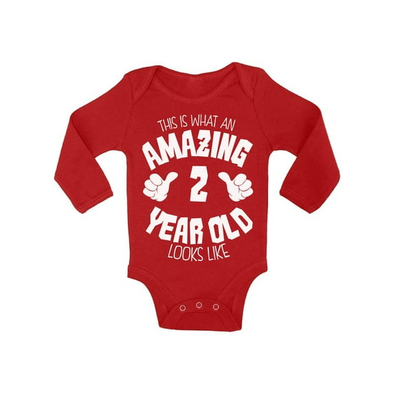 Awkward Styles 2nd Birthday Girls Bodysuit It's My Second B-day Baby Boys Romper This is What an Amazing 2 Year Old Looks Like