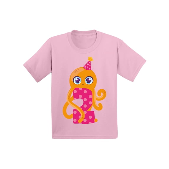 Awkward Styles 2nd Birthday T-Shirt Cute Octopus Baby Shirt