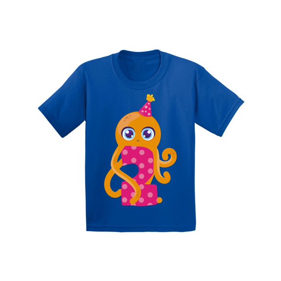 Awkward Styles 2nd Birthday T-Shirt Cute Octopus Baby Shirt