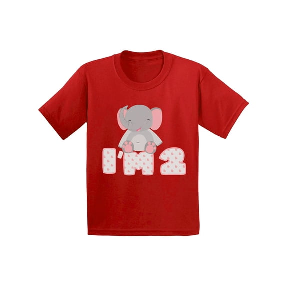 Awkward Styles 2nd Birthday Toddler Shirt Elephant Birthday Shirt Gifts for 2 Year Old Second Birthday Shirt 2nd Year Old Shirt My 2nd Birthday Gifts for Birthday Boy Birthday Gifts