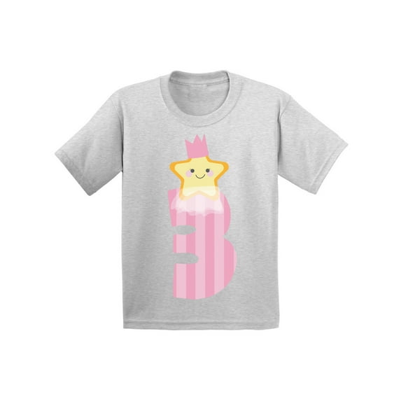 Awkward Styles 3rd Birthday Girl T-Shirt Little Star Toddler Shirt