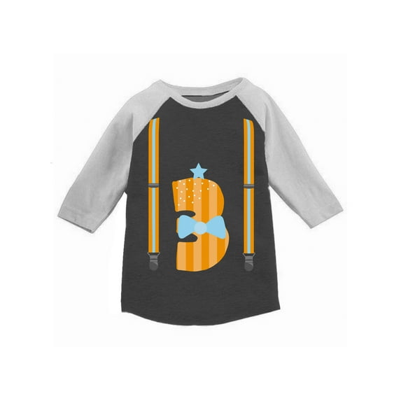 Awkward Styles 3rd Birthday T-Shirt Boys Suit Toddler Raglan Shirt